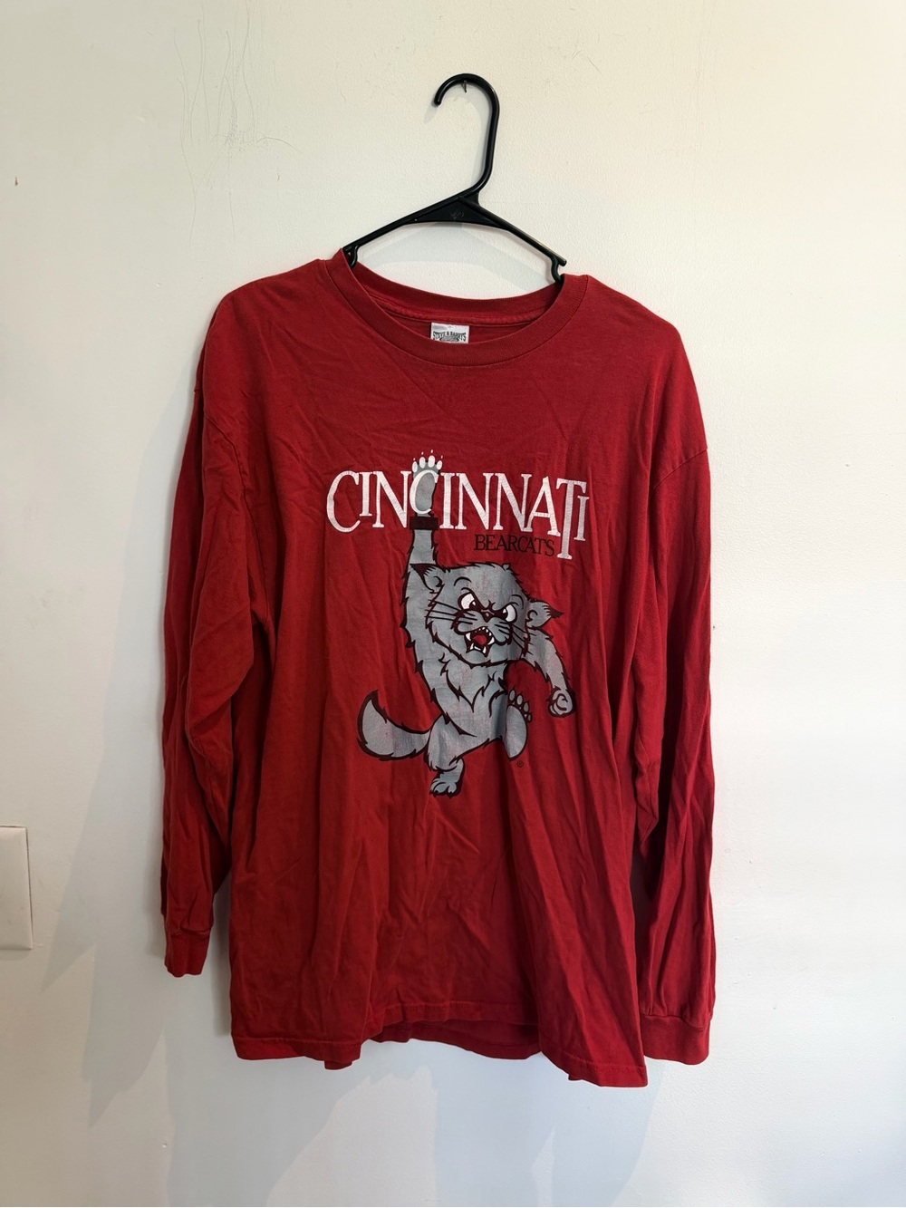Steve & Barry's Red Cincinnati Bearcats Long-Sleeve Shirt